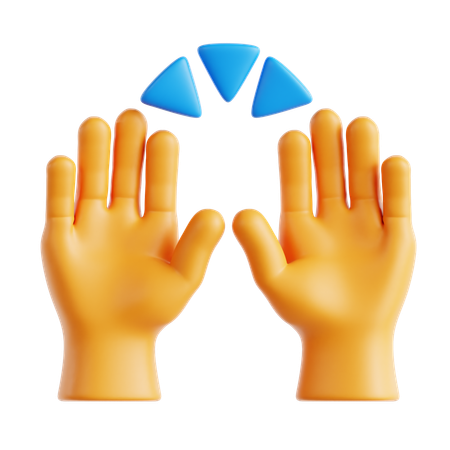 Mãos ao alto emoji  3D Icon