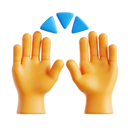 Mãos ao alto emoji  3D Icon