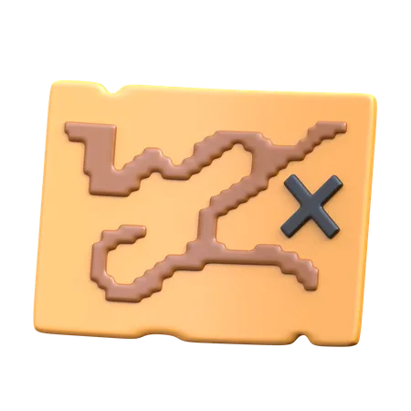 Map 3 D Archeology Icon 3D Icon