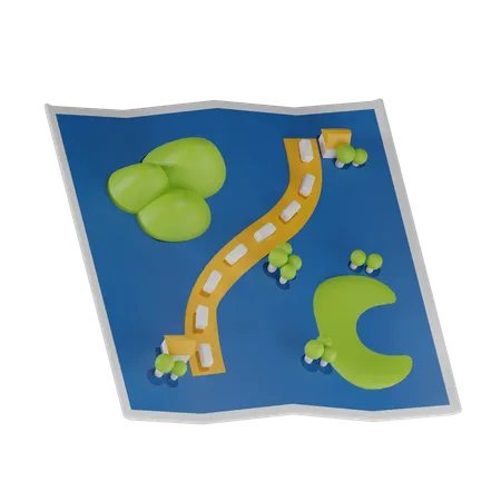 Map 3 D Illustration 3D Icon