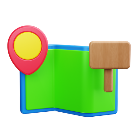 지도  3D Icon