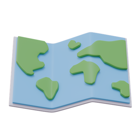 지도  3D Icon