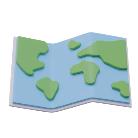 지도  3D Icon
