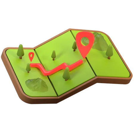 Map  3D Icon