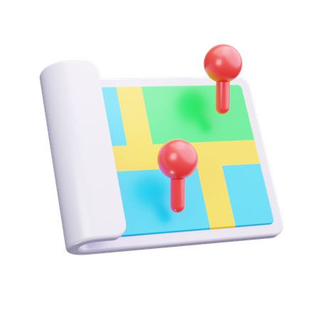 Map  3D Icon