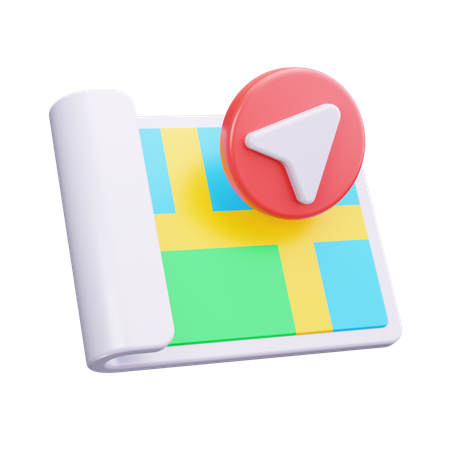 Map  3D Icon