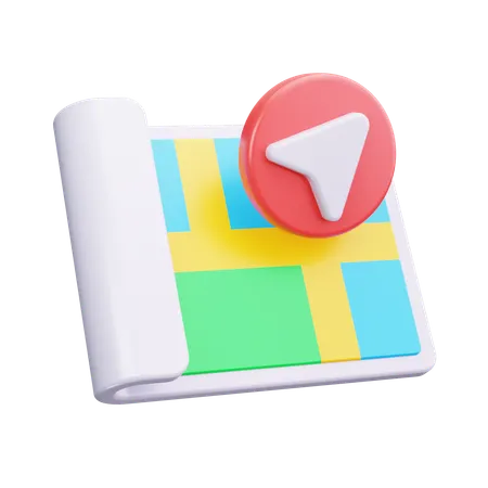 Map  3D Icon