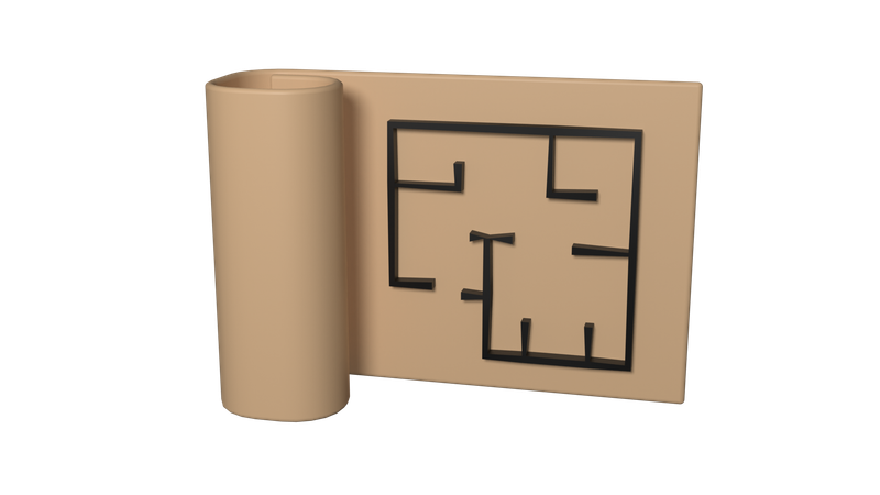 Map  3D Icon