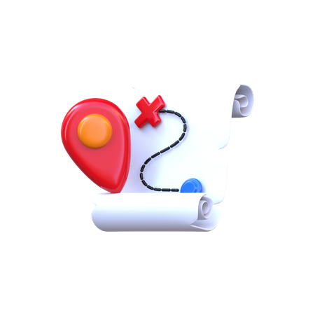 Map  3D Icon