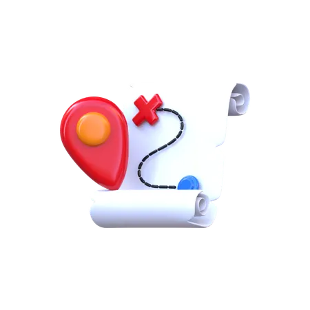 Map  3D Icon