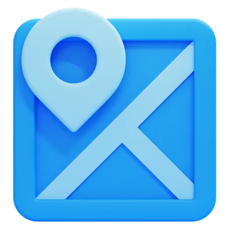 Map  3D Icon