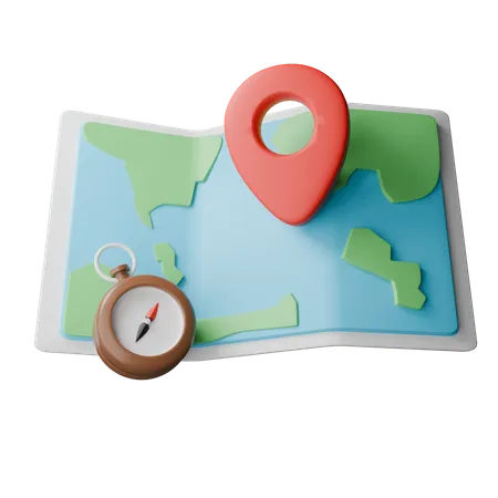 Map  3D Icon