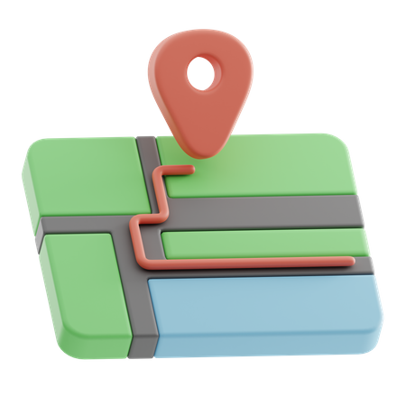 Map  3D Icon