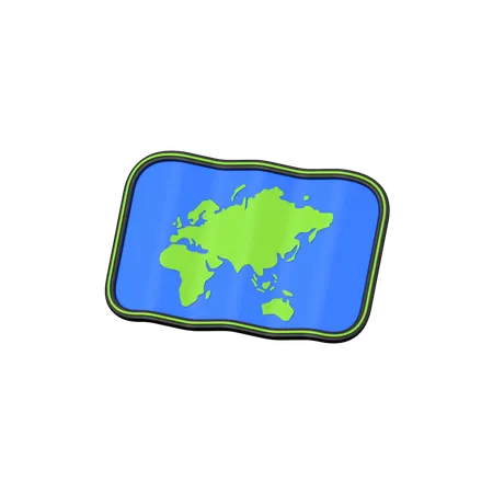 Map  3D Icon