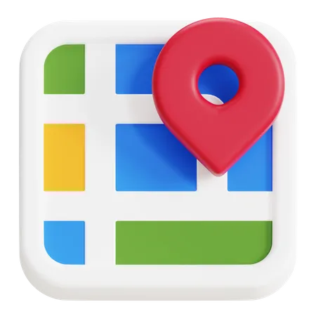 Map  3D Icon