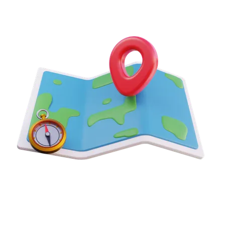 Map  3D Icon