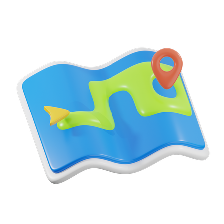 Map  3D Icon