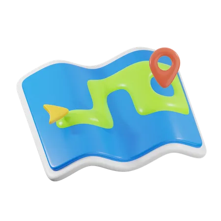 Map  3D Icon