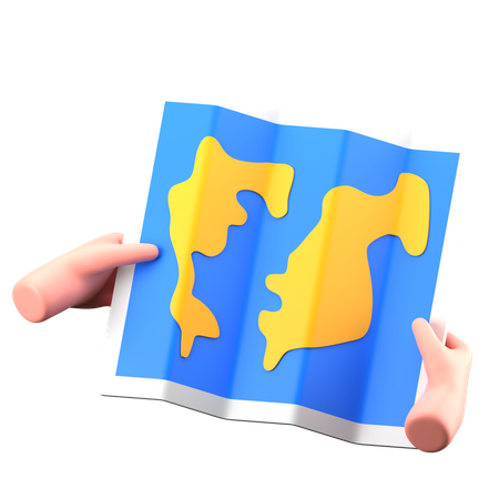 Map  3D Icon