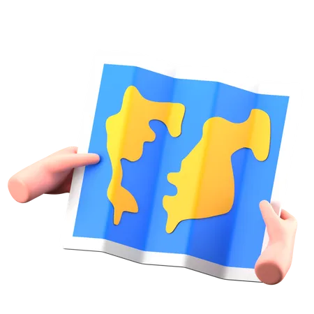 Map  3D Icon