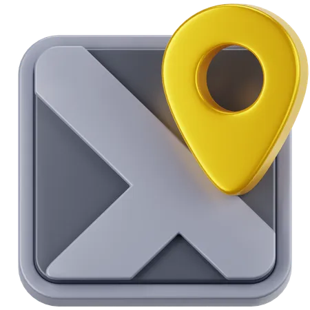 Map  3D Icon