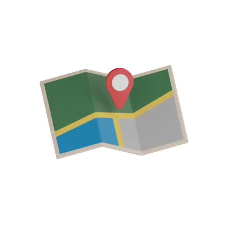 Map  3D Icon