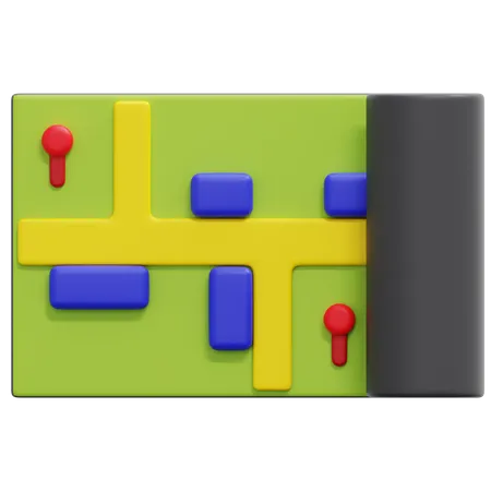 Map  3D Icon