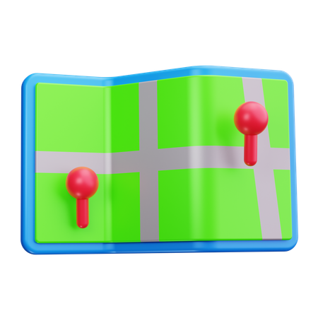 Map  3D Icon