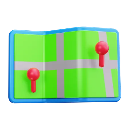 Map  3D Icon