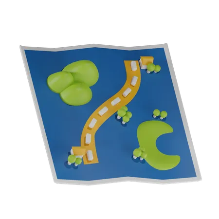 Map  3D Icon