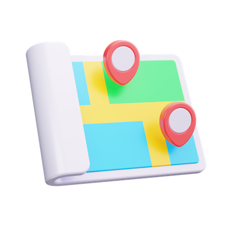 Map  3D Icon