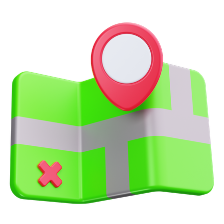 Map  3D Icon