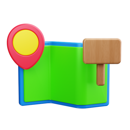 Map  3D Icon