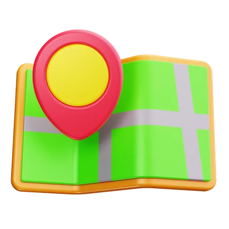 Map  3D Icon