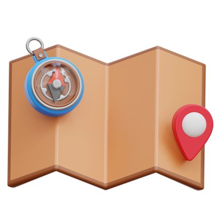 Map  3D Icon