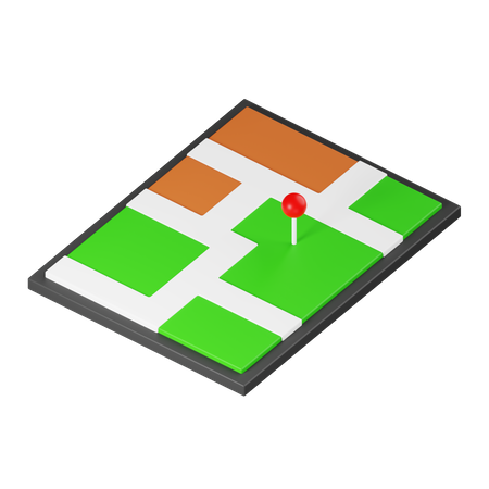 Map  3D Icon