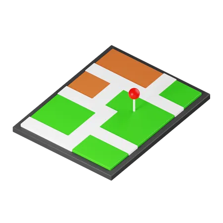 Map  3D Icon