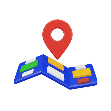 Map  3D Icon