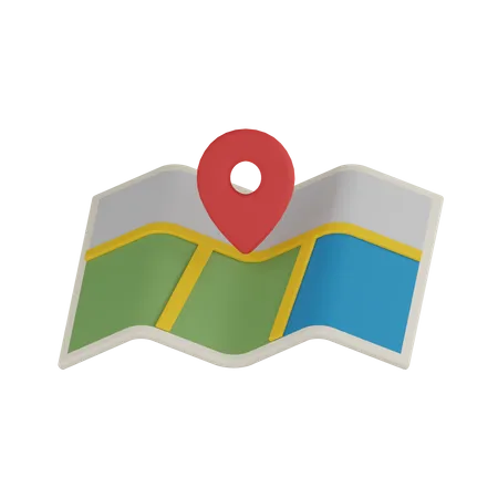 Map  3D Icon