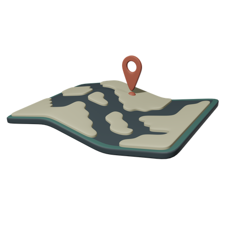 Map  3D Icon