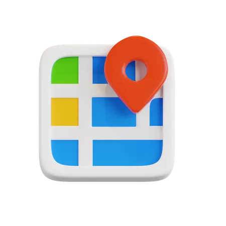 Map  3D Icon