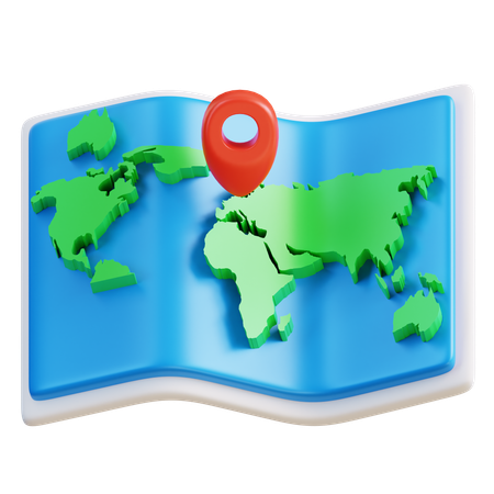 Map  3D Icon