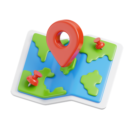 Map  3D Icon