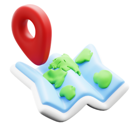 Map  3D Icon