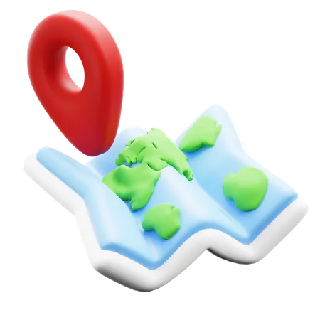 Map  3D Icon