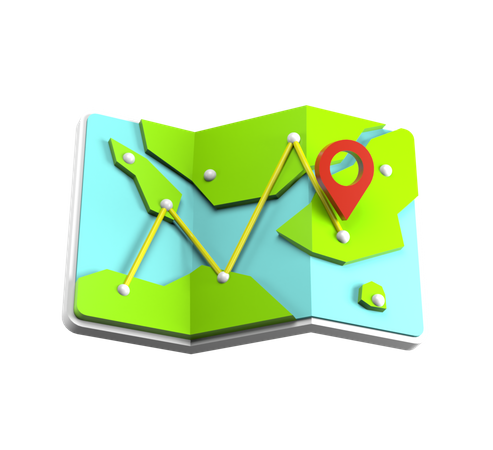 Map  3D Icon