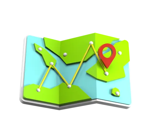 Map  3D Icon