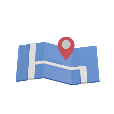 Map  3D Icon