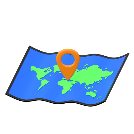 Map  3D Icon