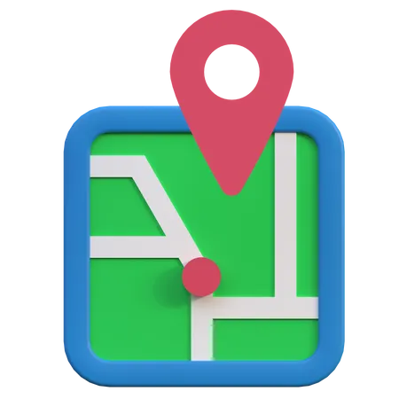 Map  3D Icon